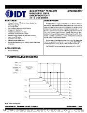 QS34XS257 datasheet pdf IDT