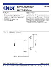 QS3800 datasheet pdf IDT