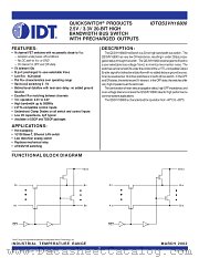 QS3VH16800 datasheet pdf IDT