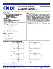 QS3VH16862 datasheet pdf IDT