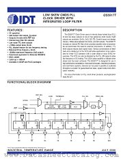 QS5917T datasheet pdf IDT