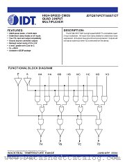 QS74FCT158T datasheet pdf IDT
