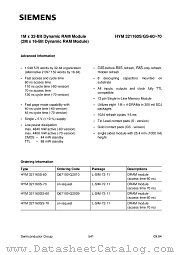HYM321160GS-60 datasheet pdf Infineon