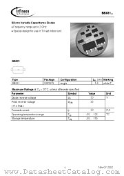 BB831 datasheet pdf Infineon
