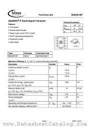 BSO201SP datasheet pdf Infineon