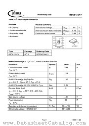 BSO613SPV datasheet pdf Infineon