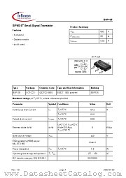 BSP135 datasheet pdf Infineon