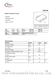 BSP295 datasheet pdf Infineon