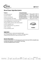 BSP742-T datasheet pdf Infineon
