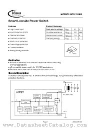 BTS3118D datasheet pdf Infineon