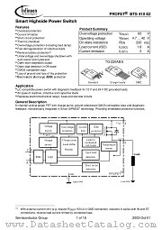 BTS410-E2 datasheet pdf Infineon