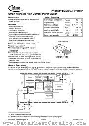 BTS550-P datasheet pdf Infineon