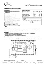 BTS6143D datasheet pdf Infineon