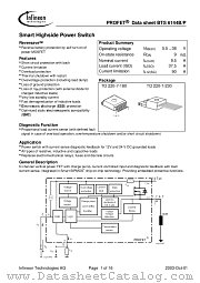 BTS6144B datasheet pdf Infineon