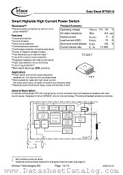 BTS6510 datasheet pdf Infineon