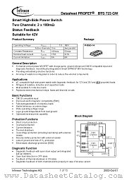 BTS723GW datasheet pdf Infineon