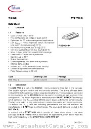 BTS7700G datasheet pdf Infineon