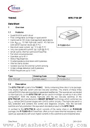 BTS7750GP datasheet pdf Infineon