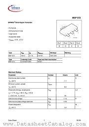 BSP372 datasheet pdf Infineon