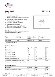 CGY121A datasheet pdf Infineon