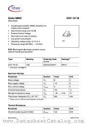 CGY121B datasheet pdf Infineon
