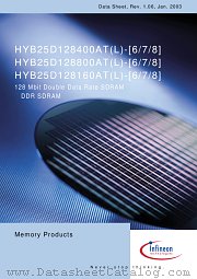 HYB25D128160AT-6 datasheet pdf Infineon