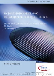 HYS64D32020HDL-5-C datasheet pdf Infineon