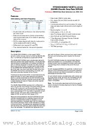 HYB25D256800BT-5 datasheet pdf Infineon