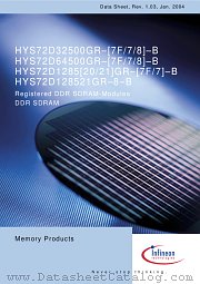 HYS72D64500GR-7-B datasheet pdf Infineon