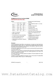 HYB39L256160AT-7.5 datasheet pdf Infineon