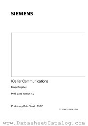 PMB2333 datasheet pdf Infineon