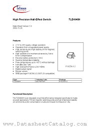 TLE4946-H datasheet pdf Infineon