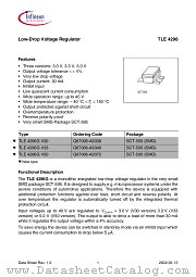 TLE4296 datasheet pdf Infineon