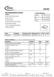 IDD03E60 datasheet pdf Infineon