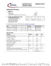 IGP03N120H2 datasheet pdf Infineon