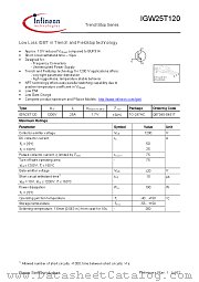 IGW25T120 datasheet pdf Infineon