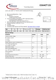 IGW40T120 datasheet pdf Infineon