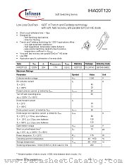 IHW20T120 datasheet pdf Infineon