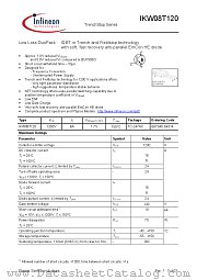 IKW08T120 datasheet pdf Infineon