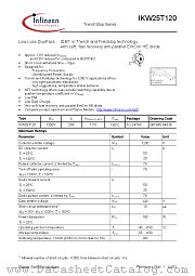 IKW25T120 datasheet pdf Infineon