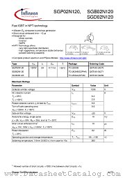 SGD02N120 datasheet pdf Infineon
