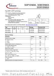 SGW10N60A datasheet pdf Infineon