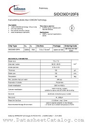 SIDC56D120F6 datasheet pdf Infineon