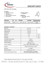 SIGC06T120CS datasheet pdf Infineon