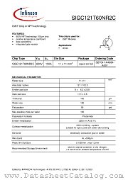 SIGC121T60NR2C datasheet pdf Infineon
