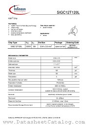 SIGC12T120L datasheet pdf Infineon