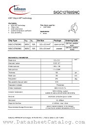 SIGC12T60SNC datasheet pdf Infineon