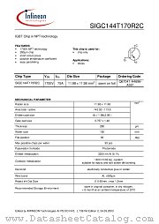 SIGC144T170R2C datasheet pdf Infineon