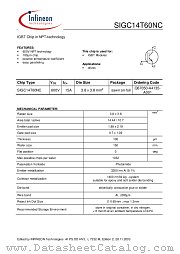 SIGC14T60NC datasheet pdf Infineon
