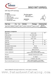 SIGC156T120R2CL datasheet pdf Infineon